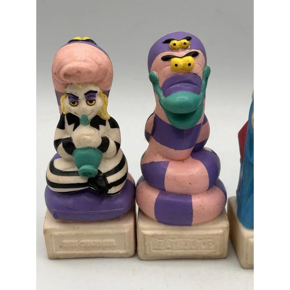 Vintage Burger King Beetlejuice Toys‎ Figures 5 Double Sided Geffen 1989